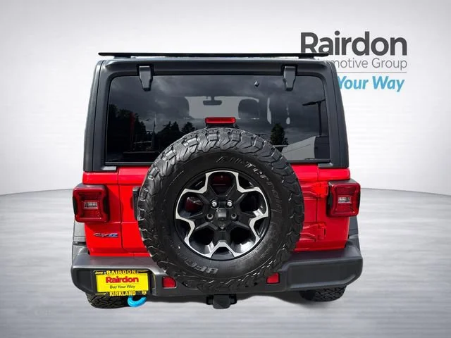 Used 2022 Firecracker Red Clearcoat Jeep Unlimited Rubicon 4xe image 6