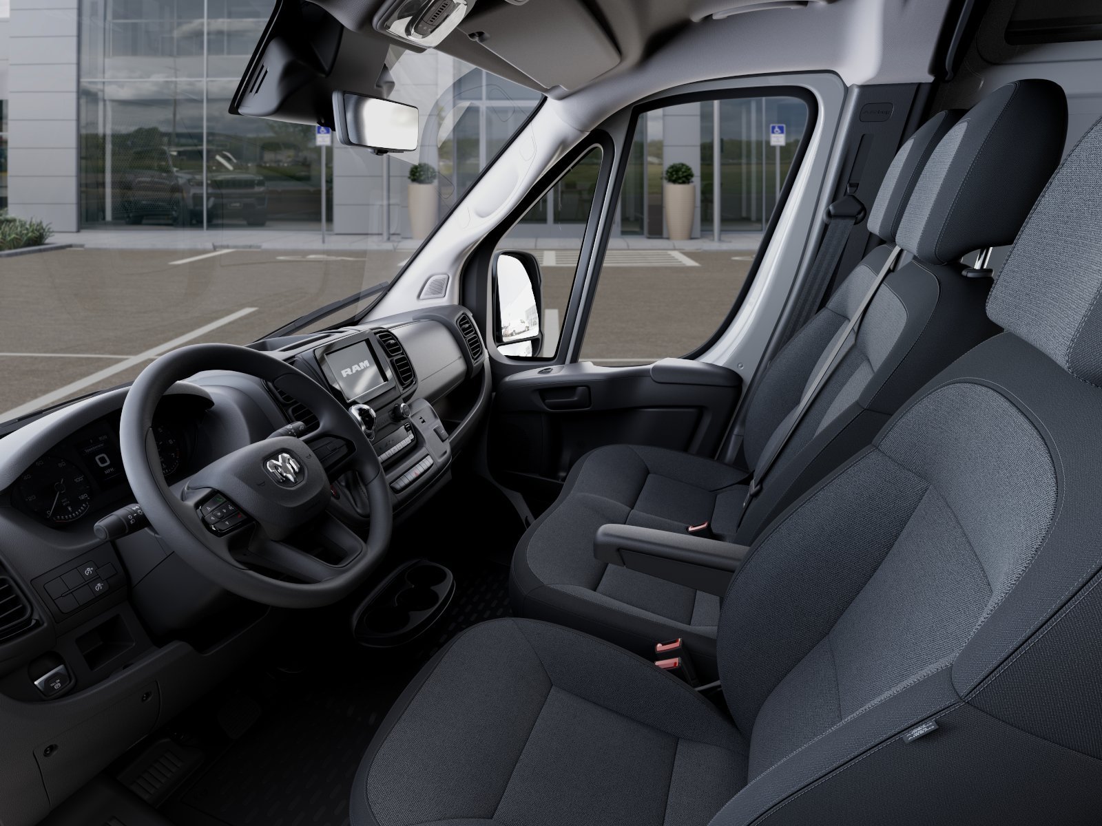 New 2026 Bright White Clearcoat RAM High Roof image 48