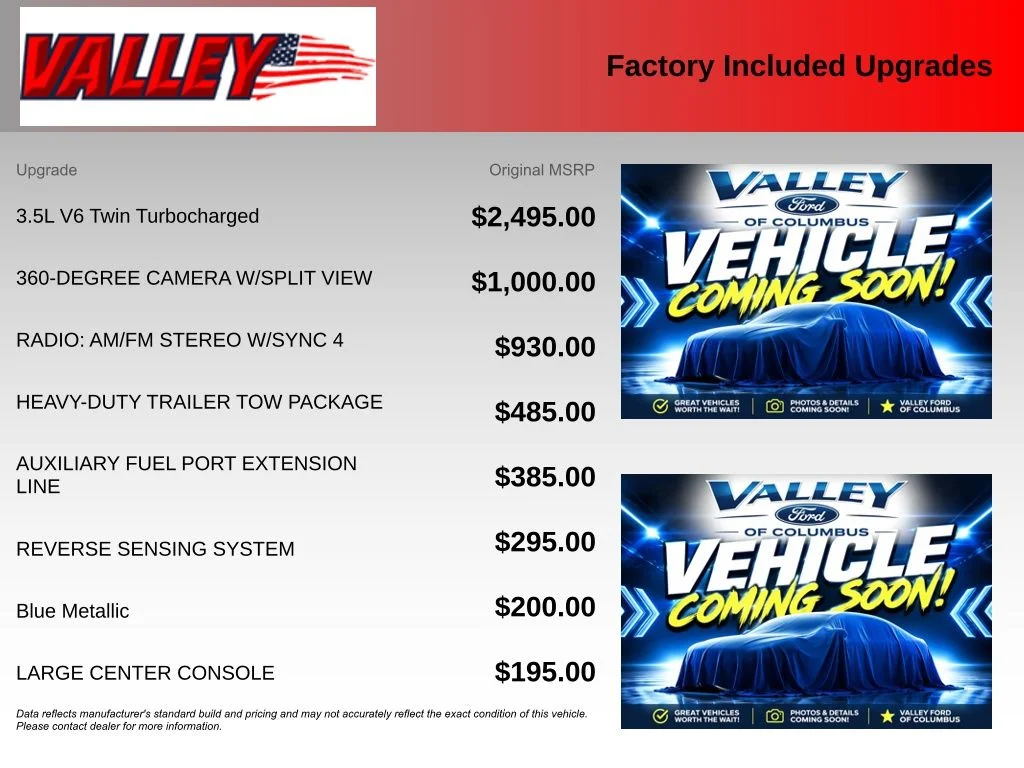 Used 2024 Blue Metallic Ford Base image 4
