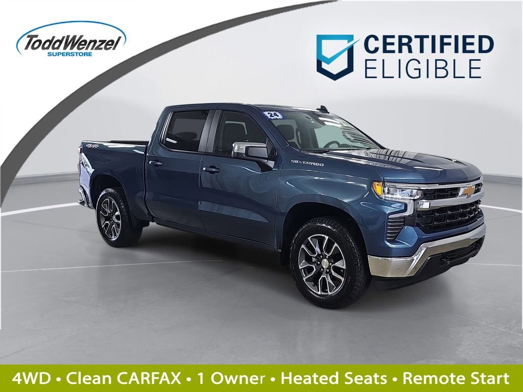 Certified Used 2024 Lakeshore Blue Metallic Chevrolet LT (2FL) image 1
