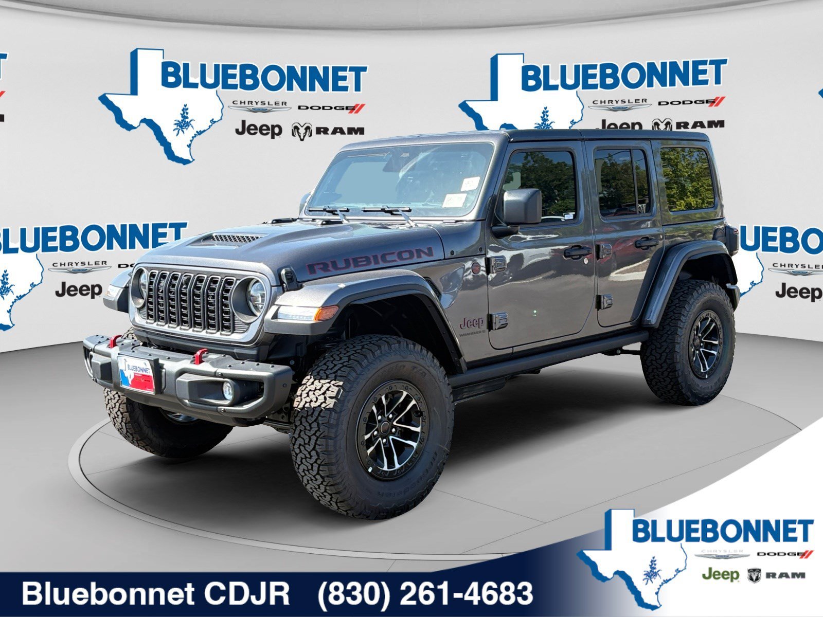 New 2026 Granite Crystal Metallic Clear-Coat Exterior Paint Jeep Rubicon X image 1