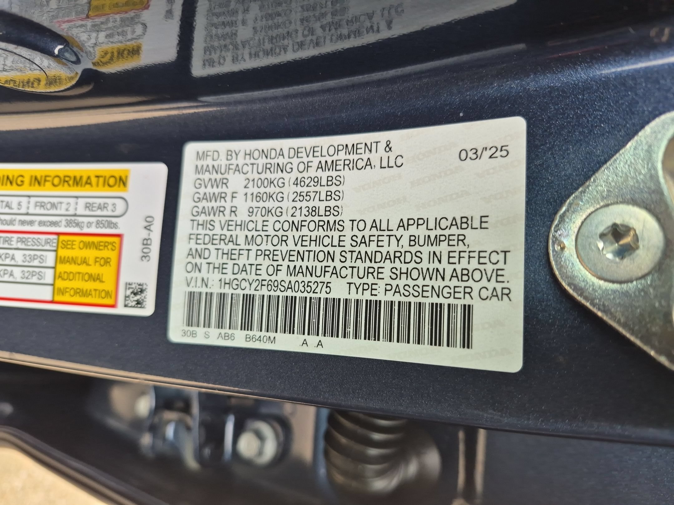 2025 Honda Accord Hybrid EX-L - Photo 34
