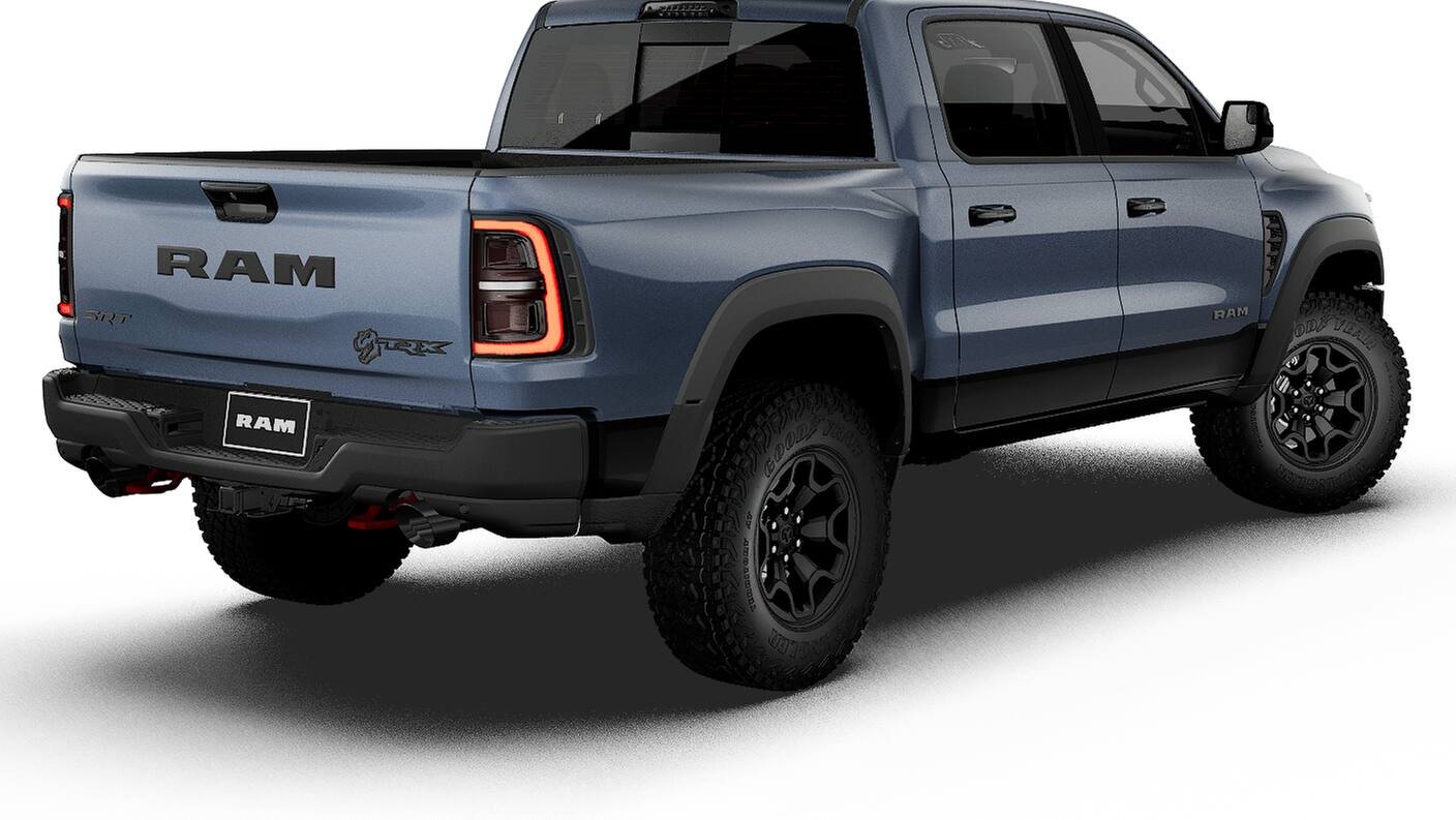 New 2027 Forged Blue Metallic RAM TRX image 2