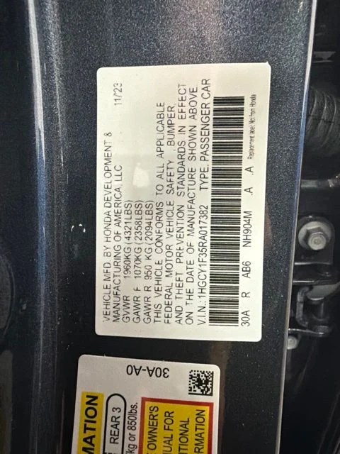 Used 2024 Gray Honda EX image 31