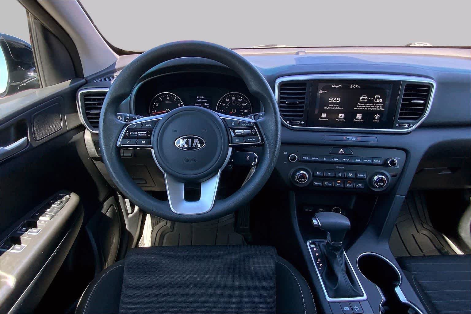 Used 2021 Black Cherry Kia LX image 6