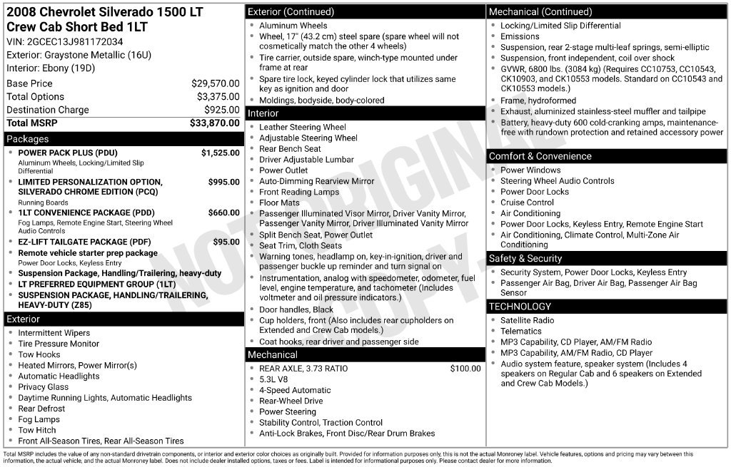 Used 2008 Graystone Metallic Chevrolet LT image 37