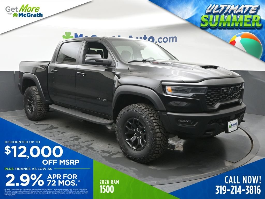 New 2026 Diamond Black Crystal Pearl-Coat Exterior Paint RAM RHO image 1