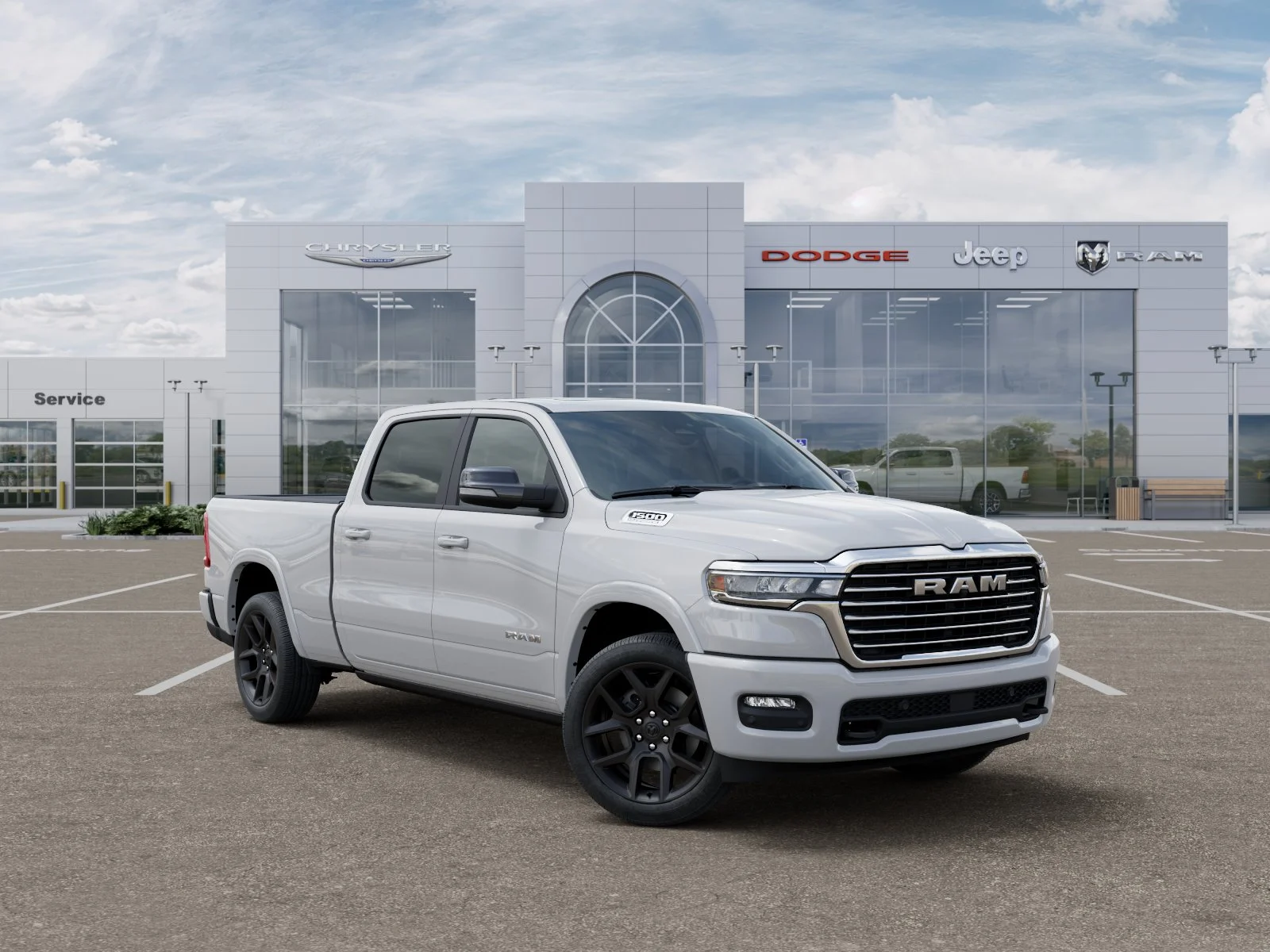 New 2026 Bright White Clear-Coat Exterior Paint RAM Laramie image 41