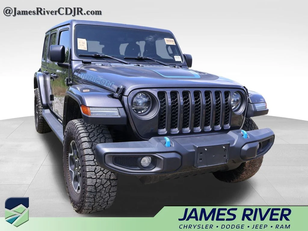 Used 2022 Gray Jeep Unlimited Rubicon 4xe image 10