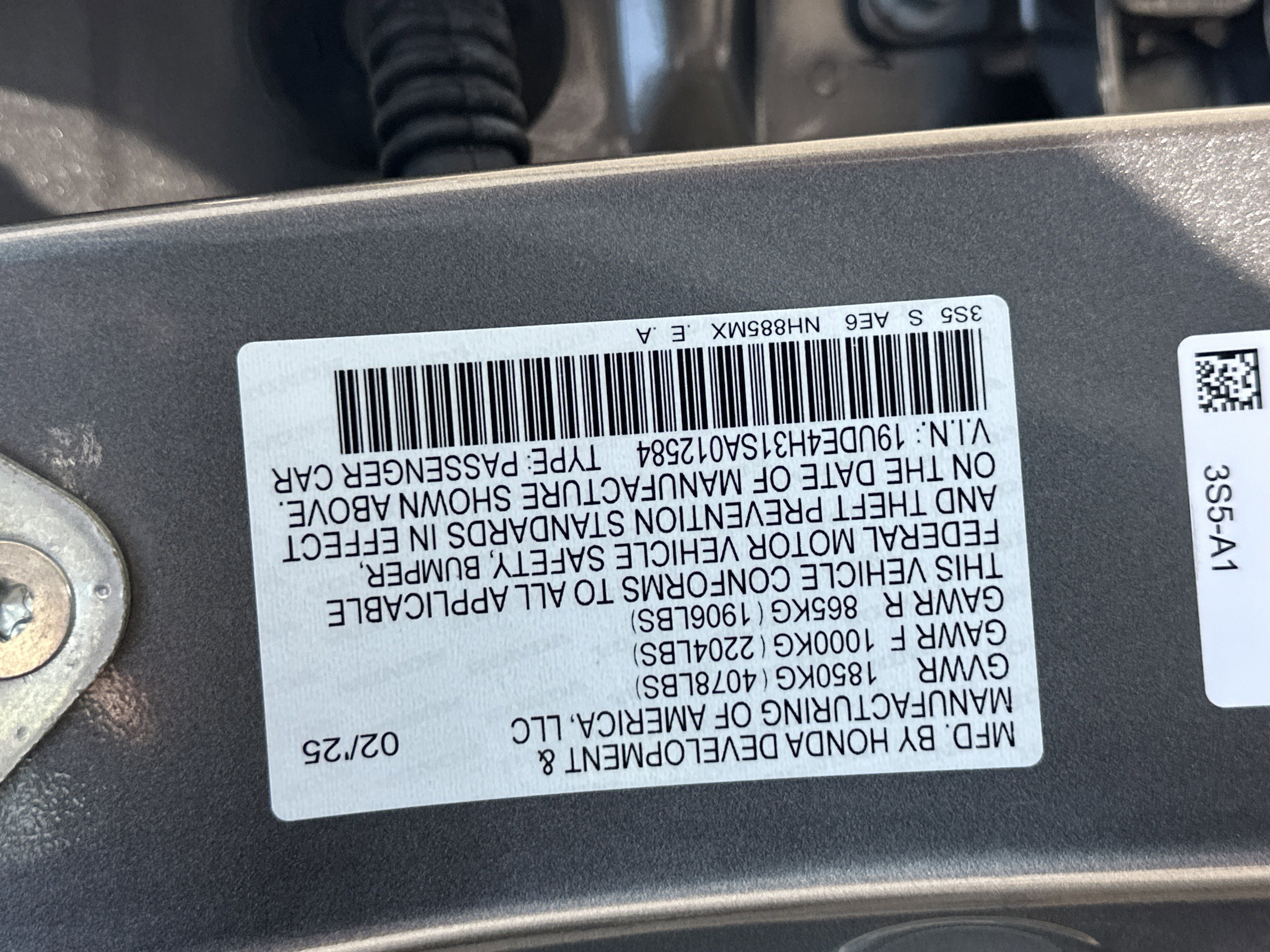 Certified Used 2025 Liquid Carbon Metallic Acura w/A-Spec Package image 35
