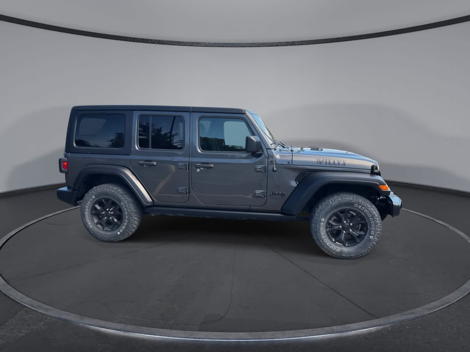 Used 2021 Granite Crystal Metallic Clearcoat Jeep Unlimited Willys image 9