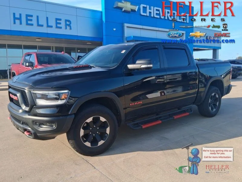 Used 2019 Diamond Black Crystal Pearlcoat Ram Rebel image 1