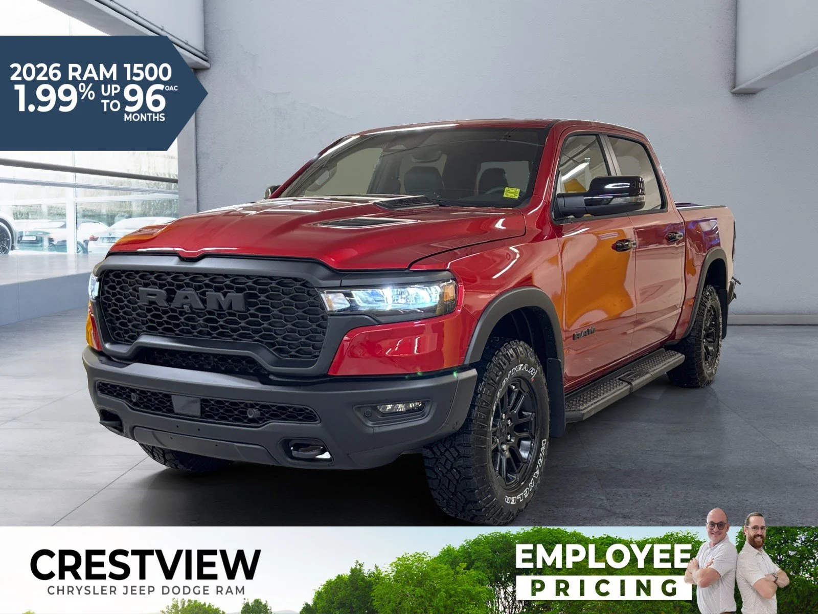 New 2026 MOLTEN RED PEARL Ram Rebel image 1