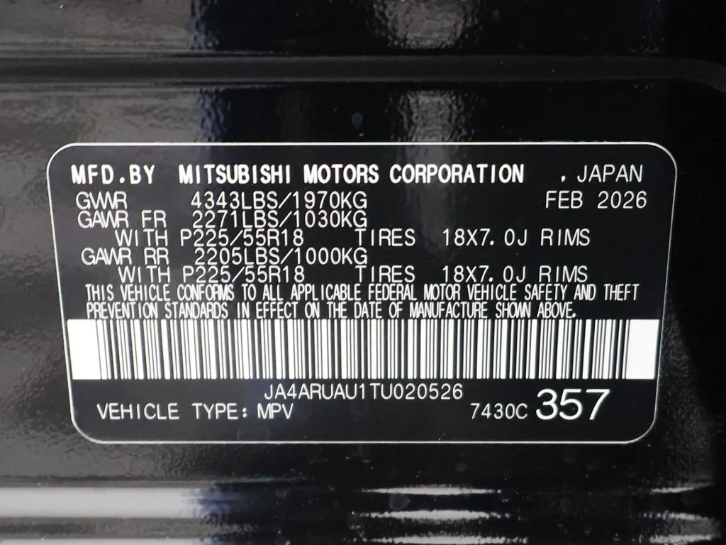 New 2026 Black Mitsubishi 2.0 SE image 46