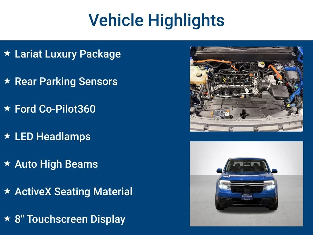 Used 2022 Blue Ford Lariat image 3
