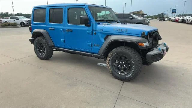 New 2023 Hydro Blue Pearl-Coat Exterior Paint Jeep Willys 4xe image 2