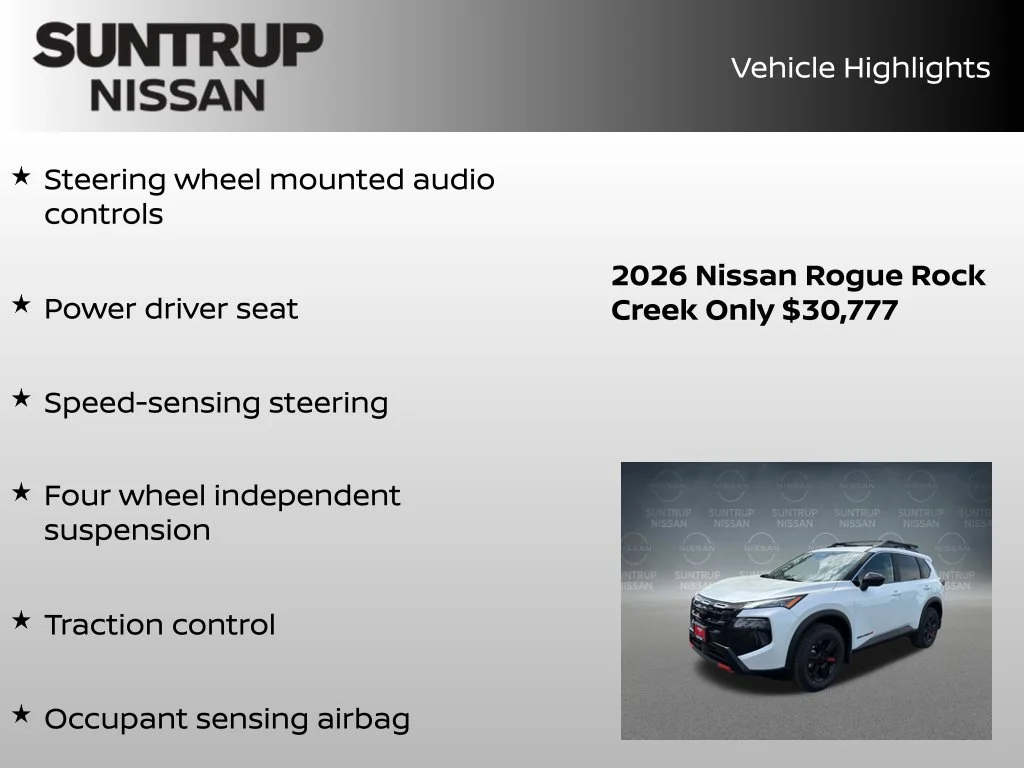 Certified Used 2026 White Nissan Rock Creek image 16