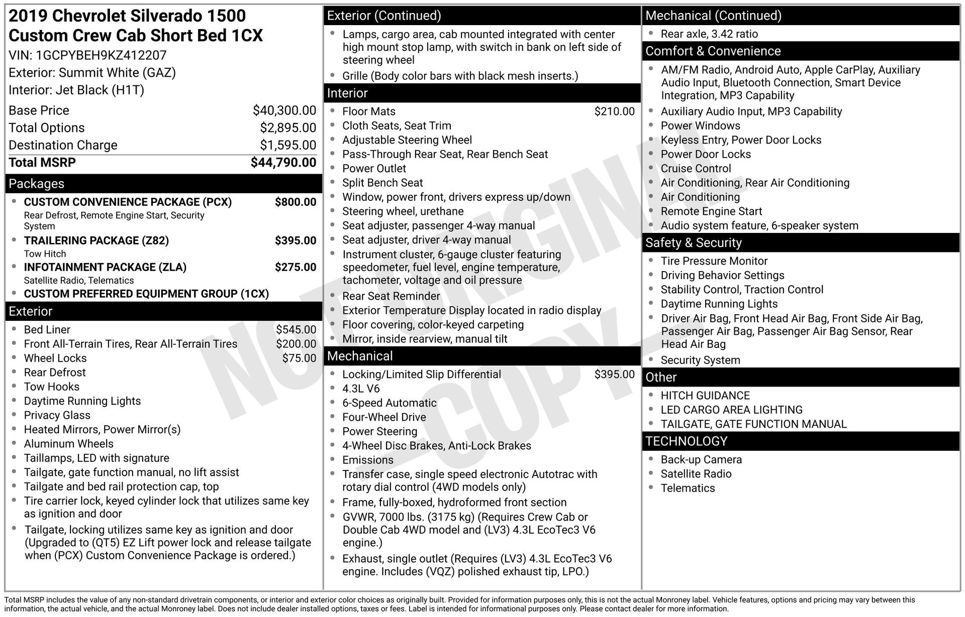 Used 2019 White Chevrolet Custom image 37