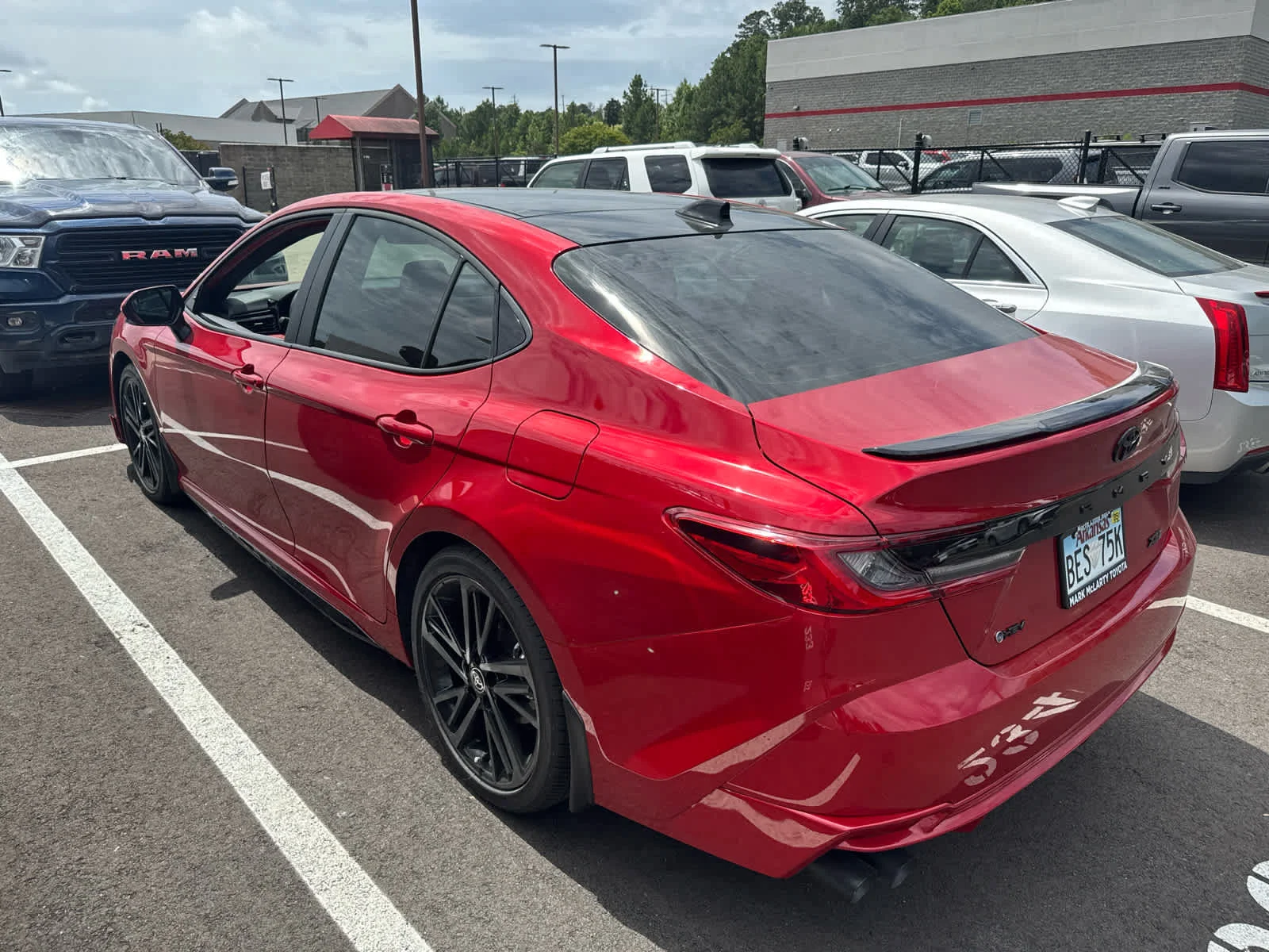 Certified Used 2025 Supersonic Red Toyota XSE image 3