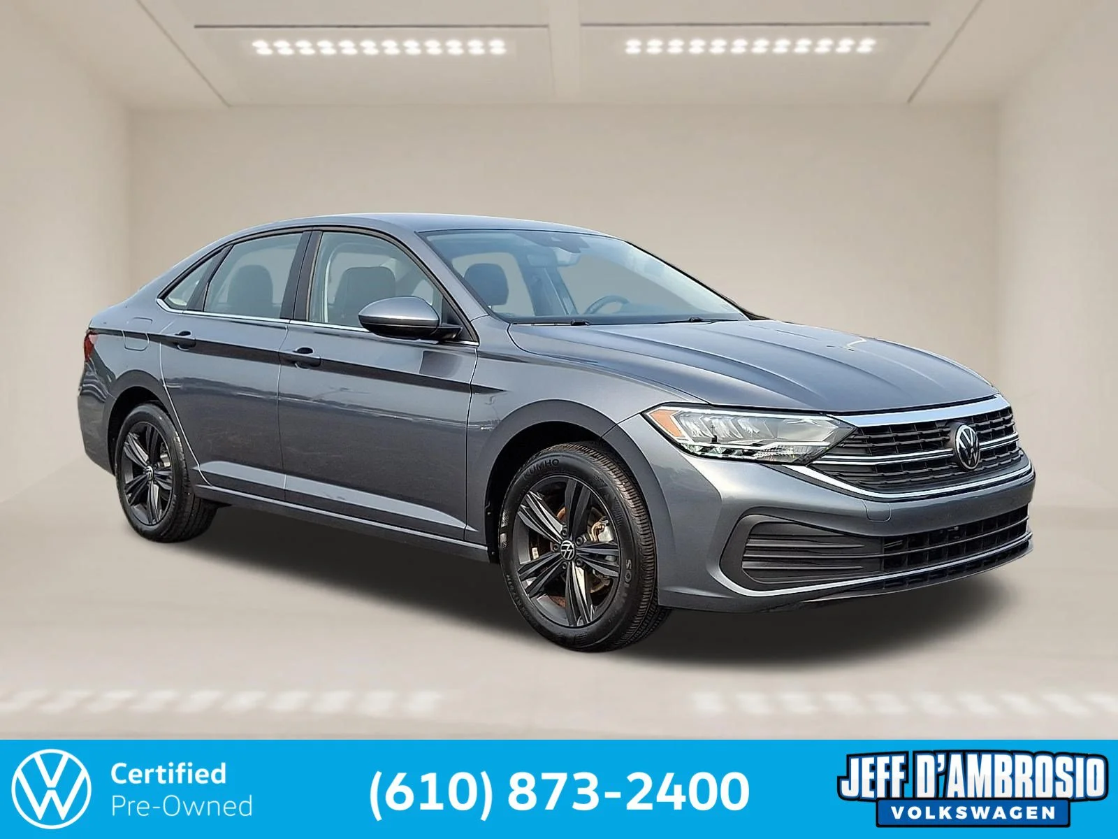 Certified Used 2023 Platinum Gray Metallic   2R2r Volkswagen SE image 1