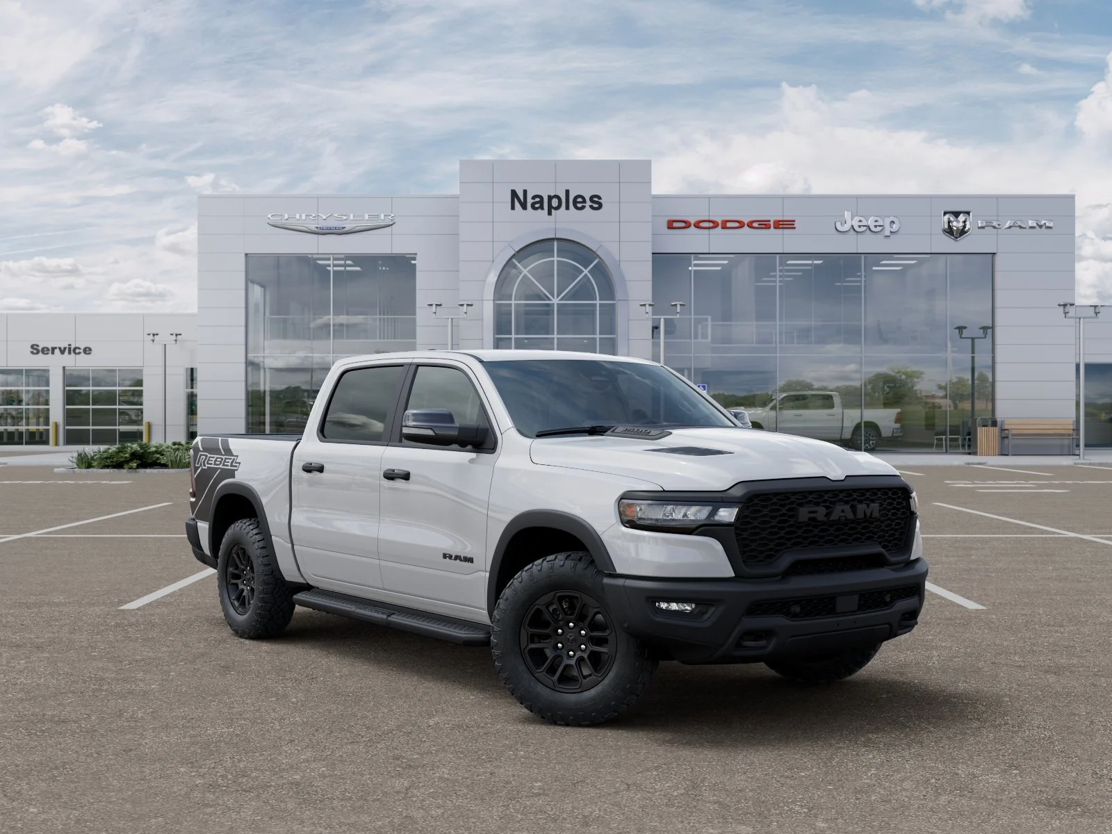 New 2026 Bright White Clear-Coat Exterior Paint RAM Rebel image 31