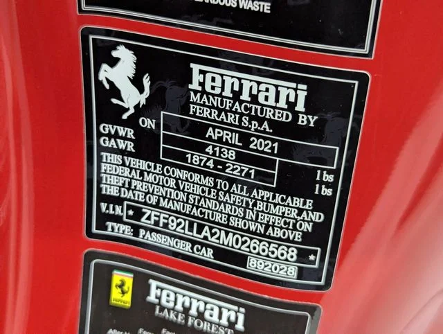Used 2021 Red Ferrari Base image 46
