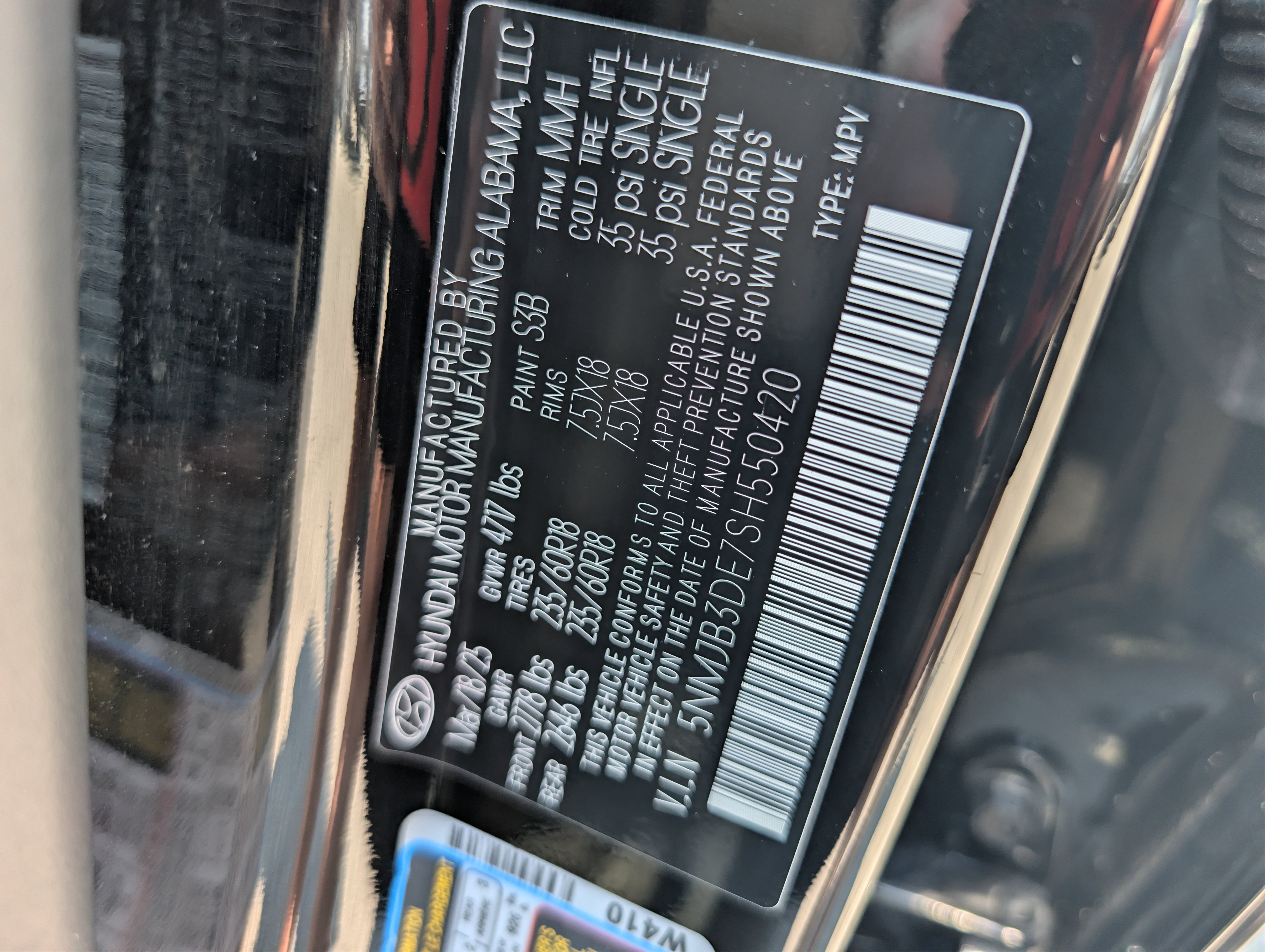 Used 2025 Phantom Black Hyundai SEL image 32