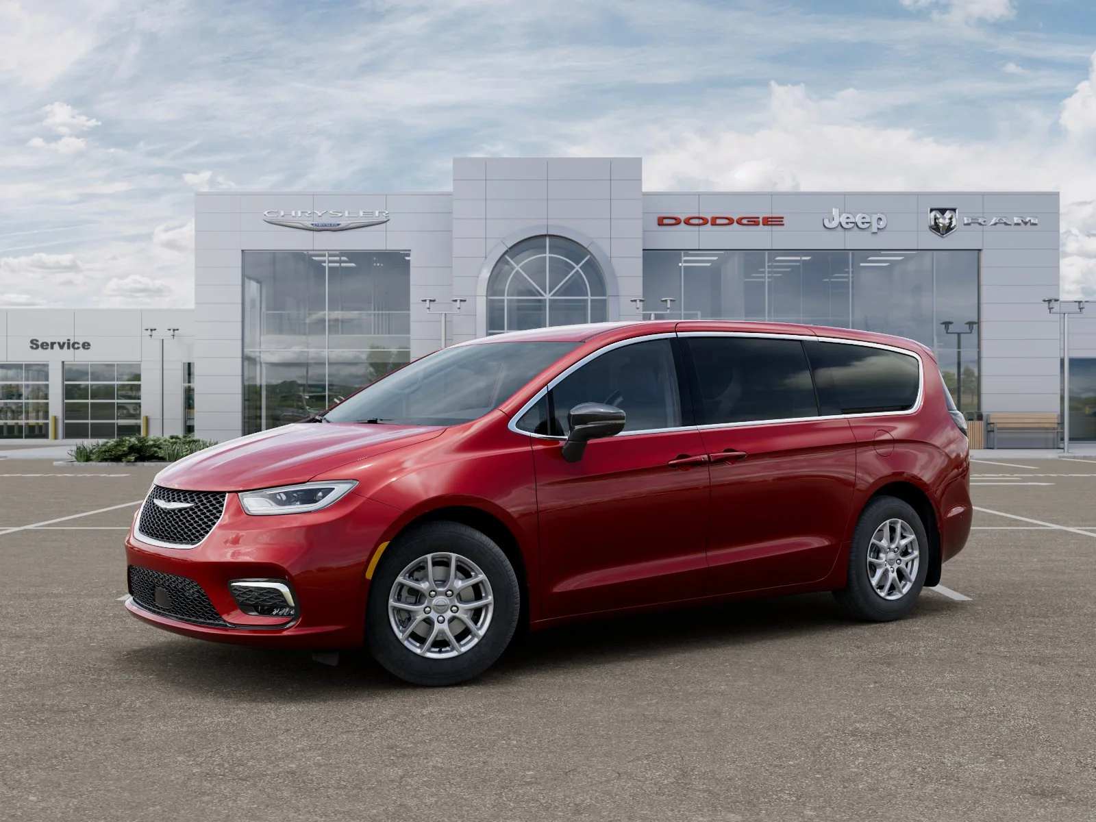 New 2025 Red Hot Pearl-Coat Exterior Paint Chrysler Select image 36