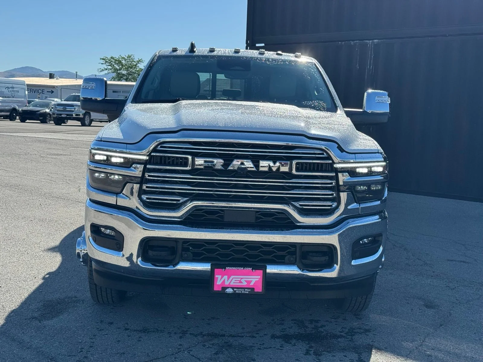 New 2026 Bright White Clear-Coat Exterior Paint RAM Laramie image 2