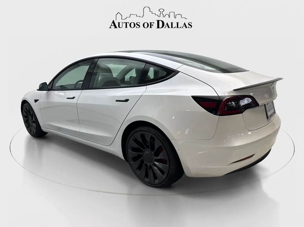 Used 2021 White Tesla Performance image 9