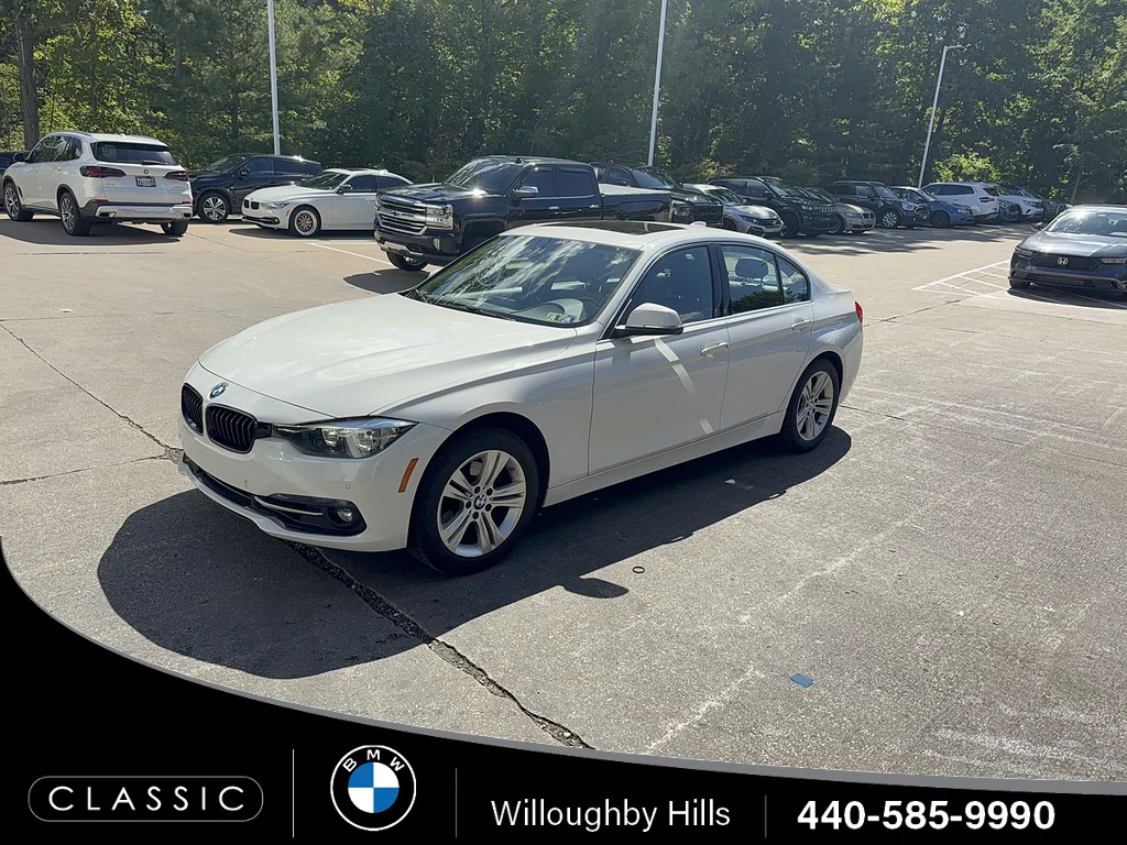 Used 2017 WHITE BMW 330i xDrive image 1