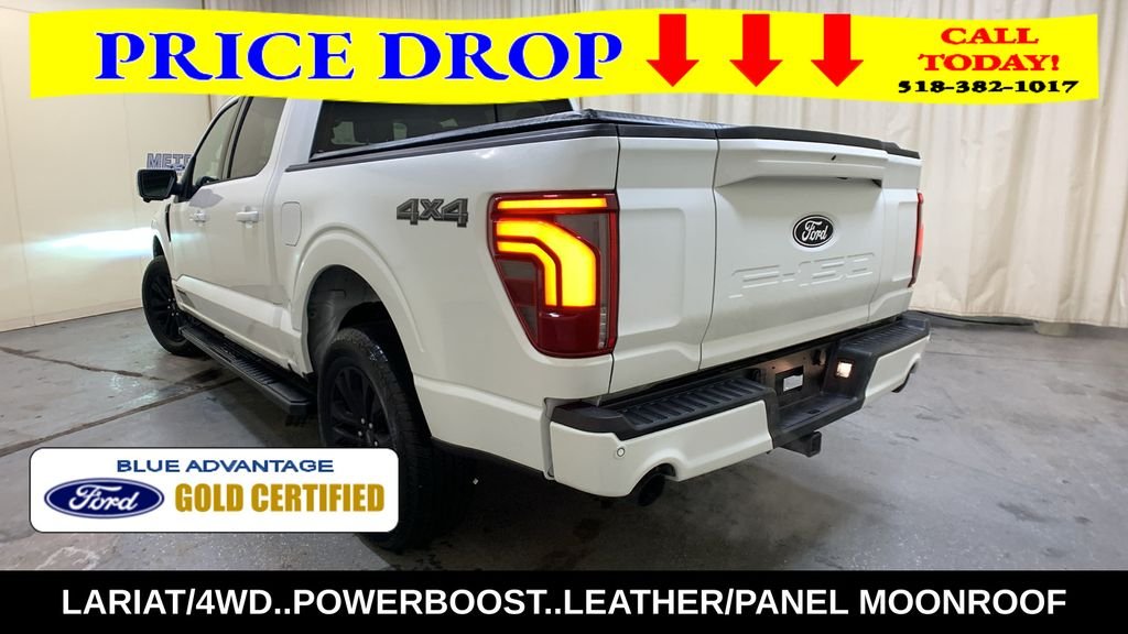 Certified Used 2025 White Metallic Ford Lariat image 5