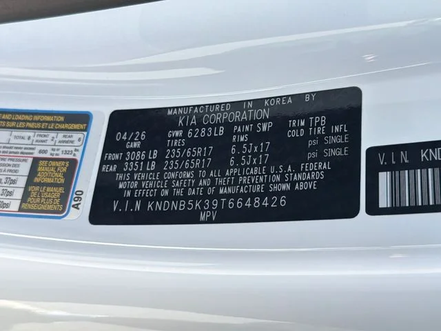 New 2026 Snow White Pearl Kia LXS image 25