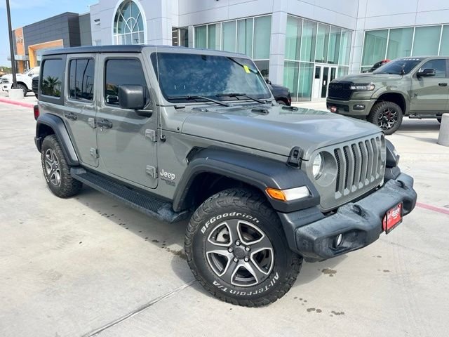 Used 2021 Gray Jeep Unlimited Sport S image 1