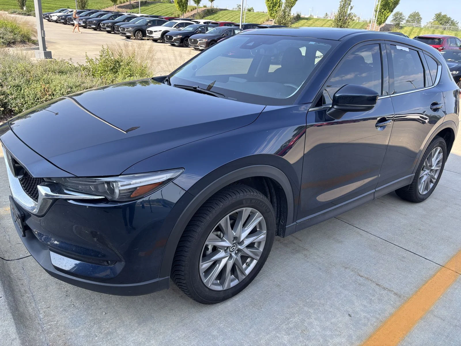 Used 2020 Blue Mazda Grand Touring image 1
