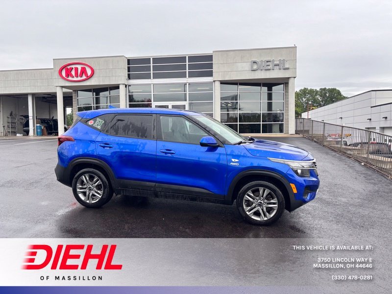 Used 2021 Blue Kia LX image 1
