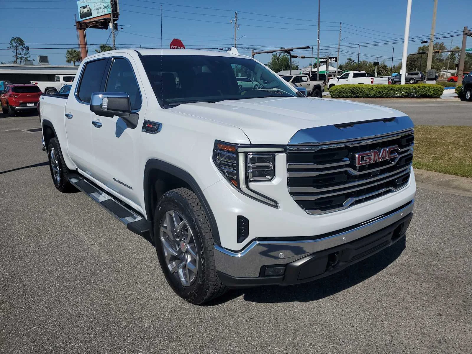 New 2026 Glacier White Tricoat GMC SLT image 8