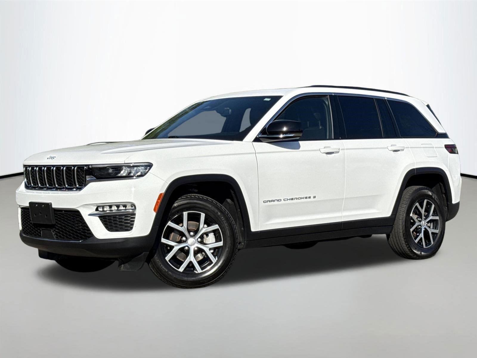 Used 2024 Bright White Clearcoat Jeep Limited image 1