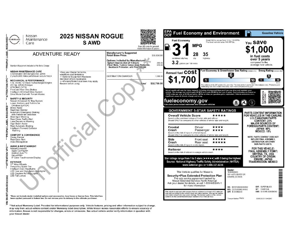 Used 2025 Black Nissan S image 4