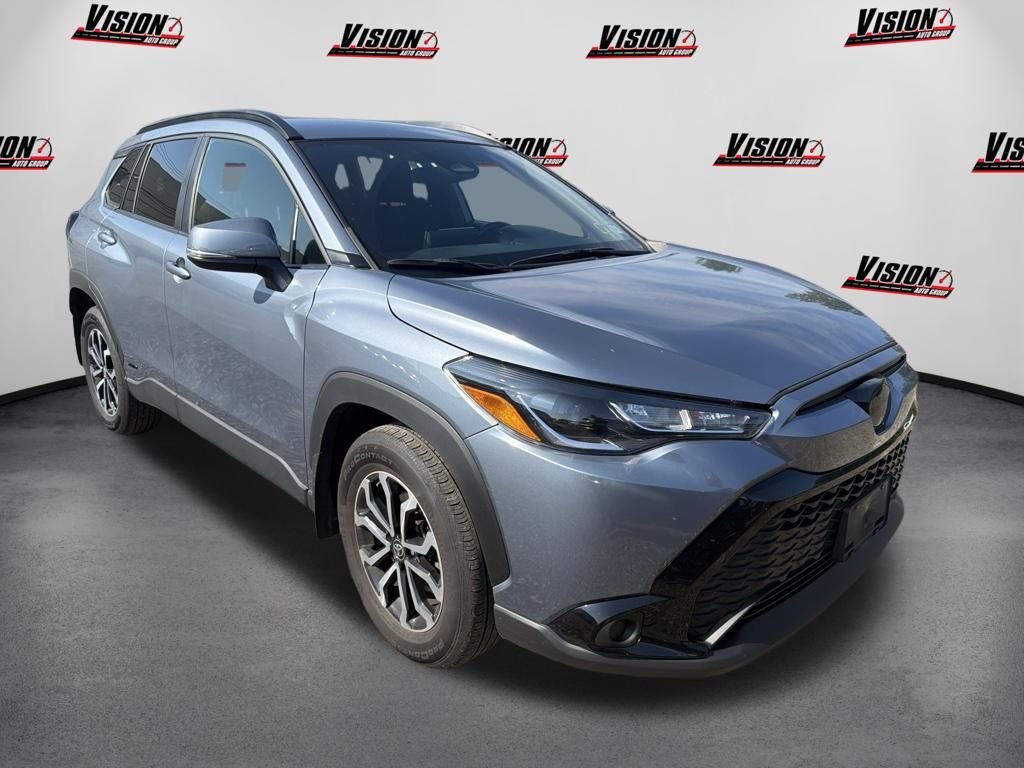 Used 2024 Blue Toyota Hybrid SE image 3