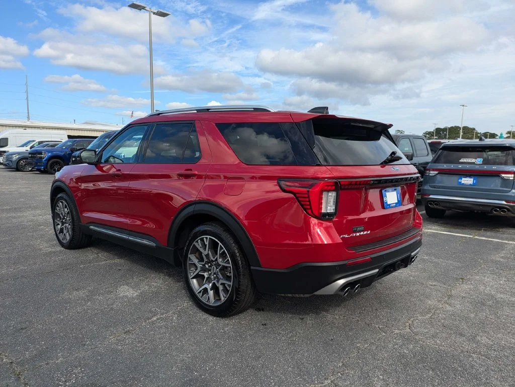 Certified Used 2025 Rapid Red Metallic Tinted Clearcoat Ford Platinum image 6