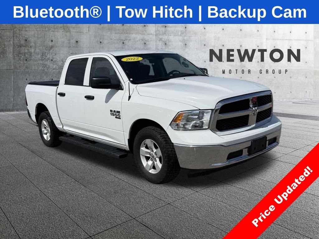 Used 2022 Bright White Clearcoat Ram SLT image 1