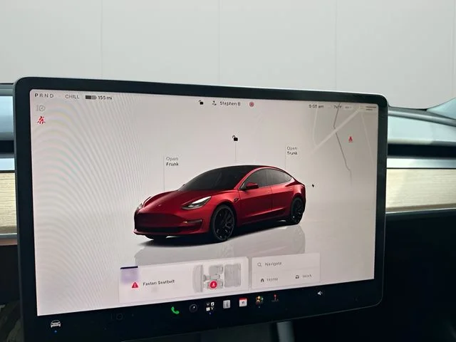 Used 2022 Red Tesla Performance image 16