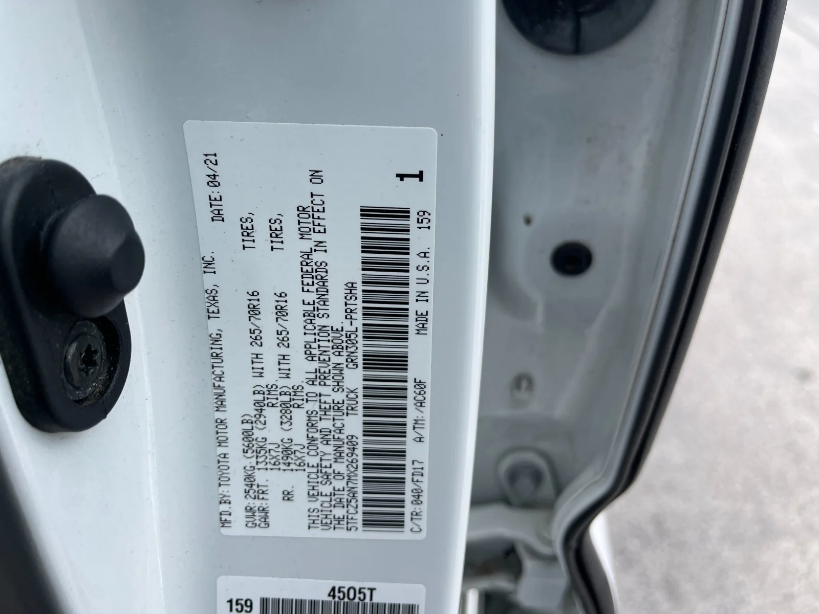 Used 2021 White Toyota TRD Off-Road image 31