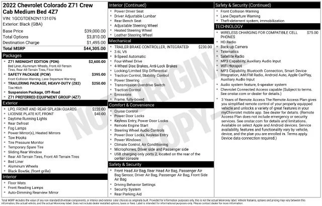 Used 2022 BLACK Chevrolet 4WD Z71 image 5