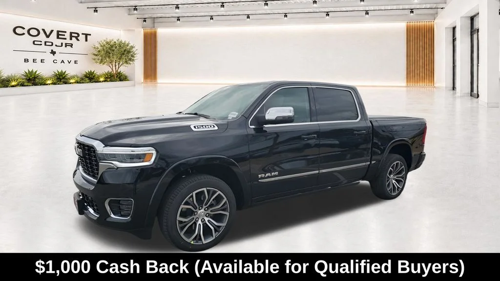 New 2026 Diamond Black Crystal Pearl-Coat Exterior Paint RAM Tungsten image 4