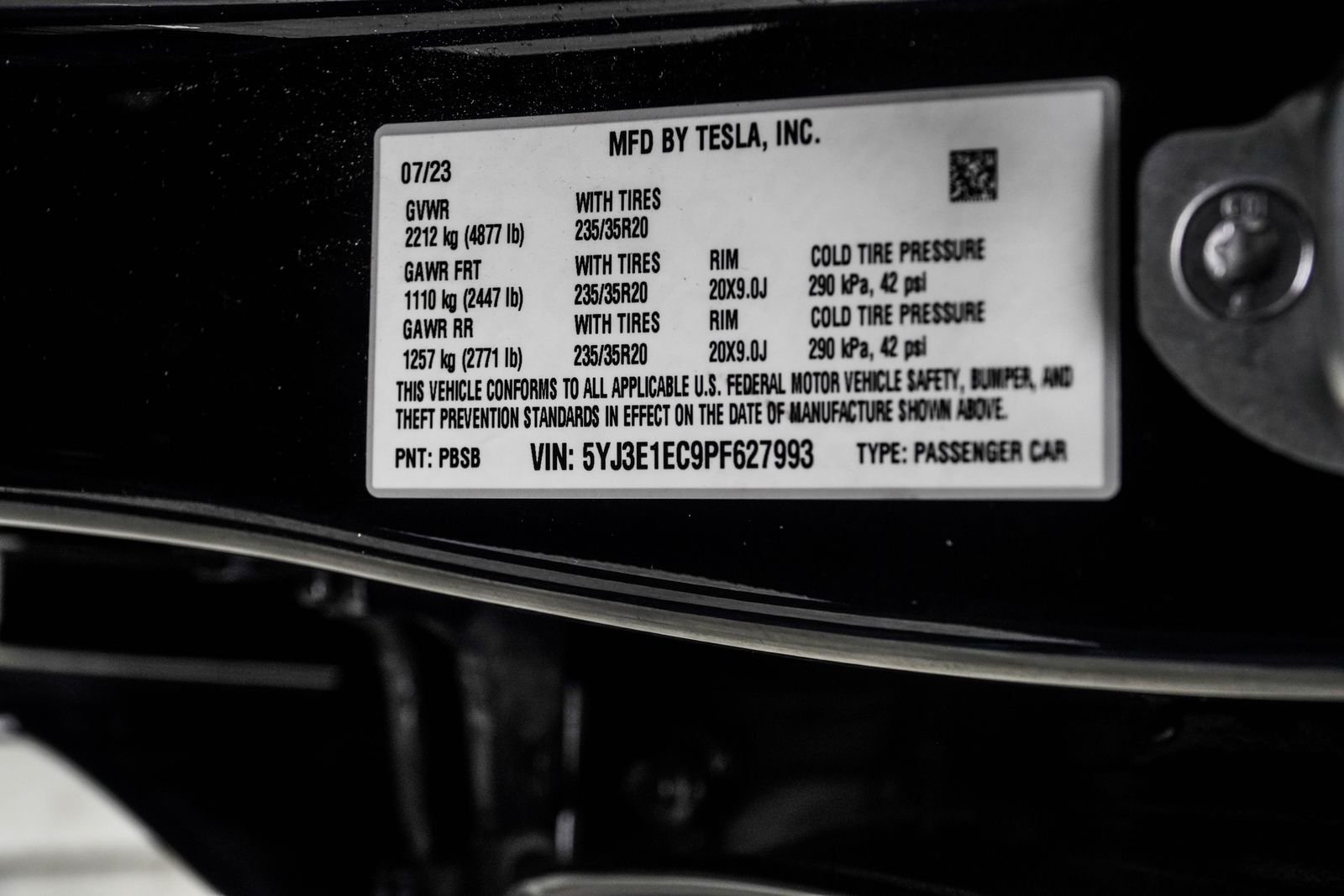 Used 2023 Black Tesla Performance image 37