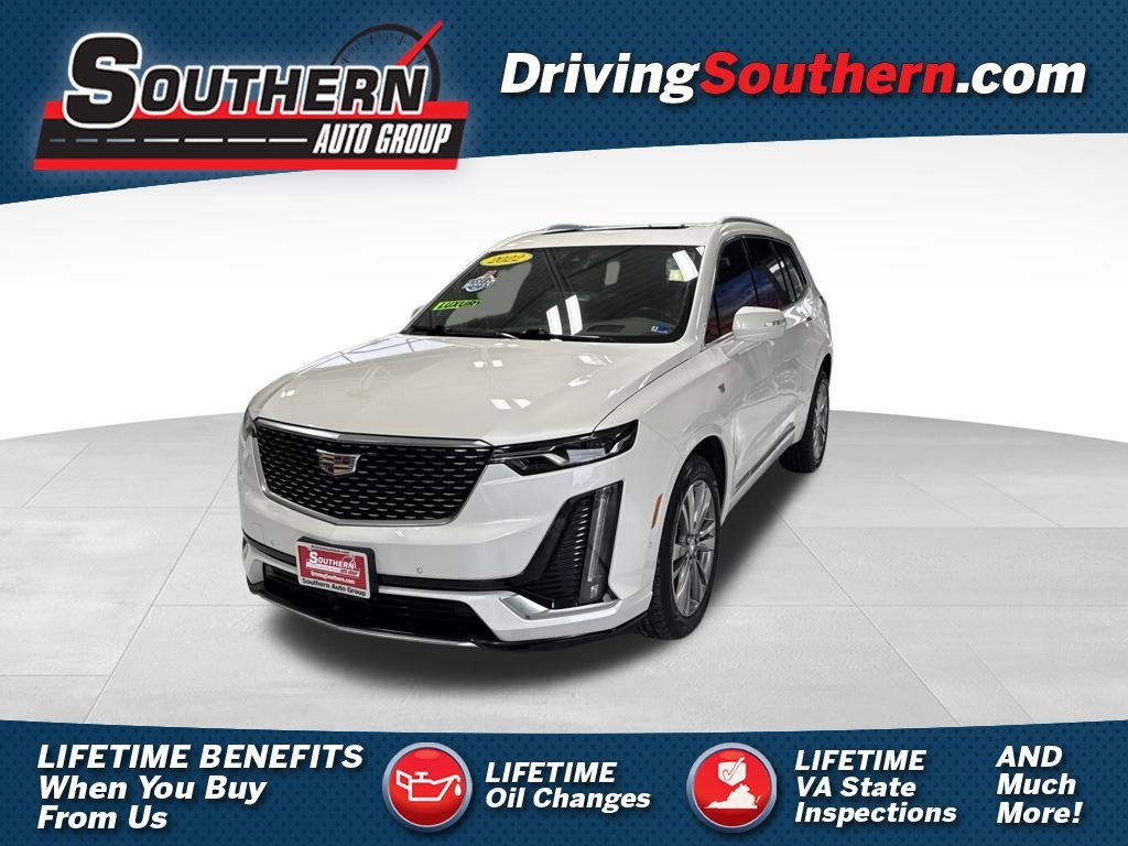 Used 2022 White Cadillac Premium Luxury image 1