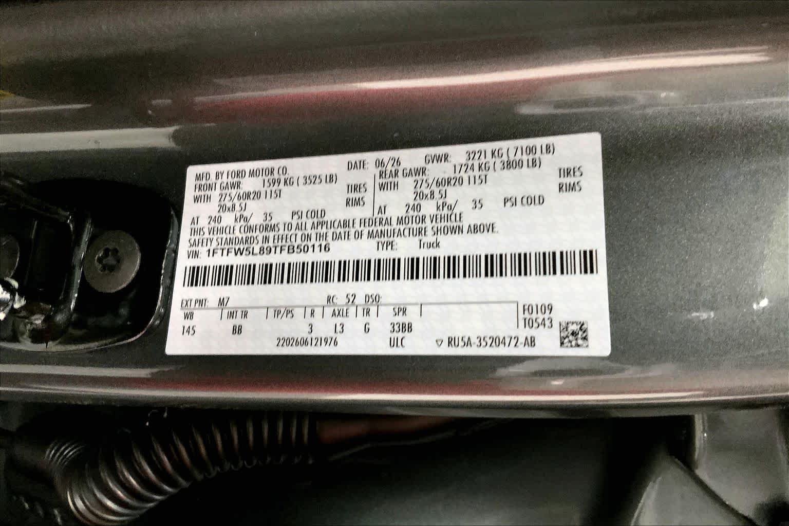 New 2026 Carbonized Gray Metallic Ford Lariat® image 19