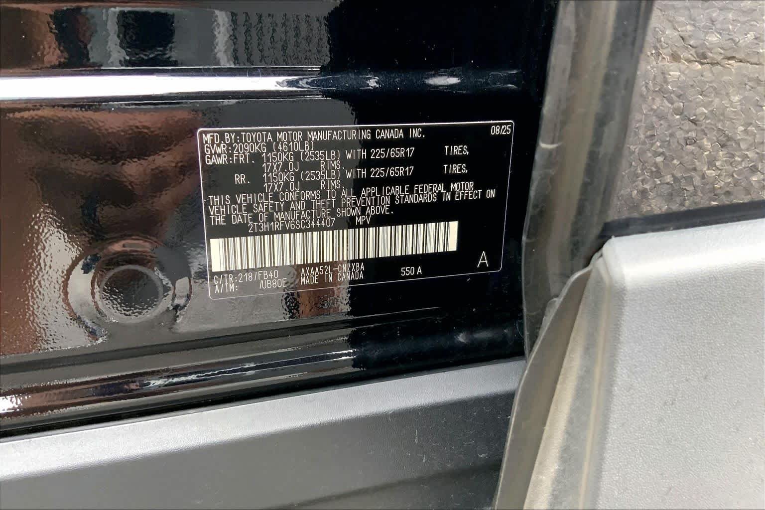 Used 2025 Midnight Black Metallic Toyota LE image 29